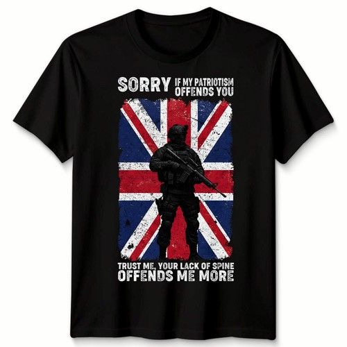 Shirt grafica british - t-shirt,