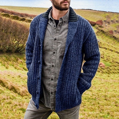 Cardigan uomo caldo invernale