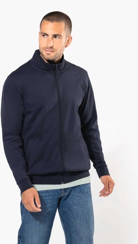 Felpa uomo con zip caraibano - zip,